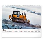Nástenný kalendár 2026 Stavebné stroje