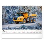 Nástenný kalendár 2026 Stavebné stroje