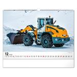 Nástenný kalendár 2026 Stavebné stroje