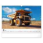 Nástenný kalendár 2026 Stavebné stroje