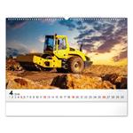 Nástenný kalendár 2026 Stavebné stroje