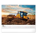 Nástenný kalendár 2026 Stavebné stroje