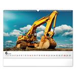 Nástenný kalendár 2026 Stavebné stroje