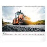 Nástenný kalendár 2026 Stavebné stroje
