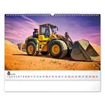 Nástenný kalendár 2026 Stavebné stroje
