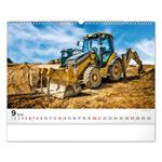 Nástenný kalendár 2026 Stavebné stroje