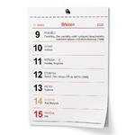 Nástenný kalendár 2026 Trhací kalendár A6