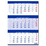 Nástenný kalendár 2026 - Trojmesačný modrý