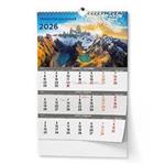 Nástenný kalendár 2026 Trojmesačný - Obrázkový