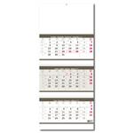 Nástenný kalendár 2026 - Trojmesačný skladaný šedý