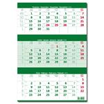 Nástenný kalendár 2026 - Trojmesačný zelený