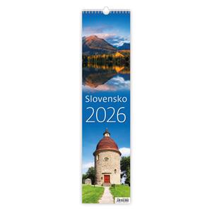 Nástenný kalendár 2026 viazanka - Slovensko
