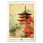 Nástenný kalendár 2026 Vintage plagáty - Japonské umenie