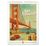 Nástenný kalendár 2026 Vintage plagáty - Svetové mestá