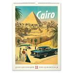 Nástenný kalendár 2026 Vintage plagáty - Svetové mestá