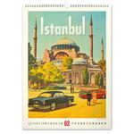 Nástenný kalendár 2026 Vintage plagáty - Svetové mestá