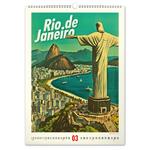 Nástenný kalendár 2026 Vintage plagáty - Svetové mestá