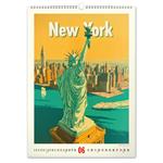 Nástenný kalendár 2026 Vintage plagáty - Svetové mestá