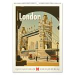 Nástenný kalendár 2026 Vintage plagáty - Svetové mestá