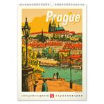 Nástenný kalendár 2026 Vintage plagáty - Svetové mestá