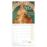 Nástenný poznámkový kalendár 2026 Alfons Mucha