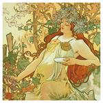 Nástenný poznámkový kalendár 2026 Alfons Mucha