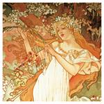 Nástenný poznámkový kalendár 2026 Alfons Mucha