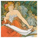 Nástenný poznámkový kalendár 2026 Alfons Mucha