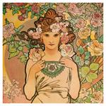 Nástenný poznámkový kalendár 2026 Alfons Mucha