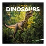 Nástenný poznámkový kalendár 2026 Dinosaury