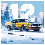 Nástenný poznámkový kalendár 2026 Fantastické autá