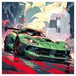 Nástenný poznámkový kalendár 2026 Fantastické autá