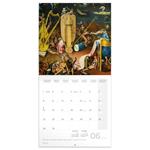 Nástenný poznámkový kalendár 2026 Hieronymus Bosch