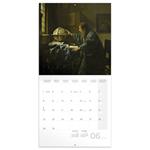 Nástenný poznámkový kalendár 2026 Johannes Vermeer