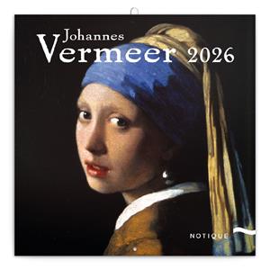 Nástenný poznámkový kalendár 2026 Johannes Vermeer