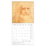 Nástenný poznámkový kalendár 2026 Leonardo da Vinci