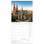 Nástenný poznámkový kalendár 2026 Praha