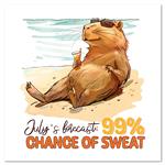 Nástenný poznámkový kalendár 2026 Rozverné kapybary