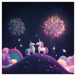 Nástenný poznámkový kalendár 2026 Veselí jednorožci