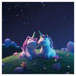 Nástenný poznámkový kalendár 2026 Veselí jednorožci