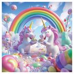 Nástenný poznámkový kalendár 2026 Veselí jednorožci