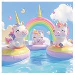 Nástenný poznámkový kalendár 2026 Veselí jednorožci