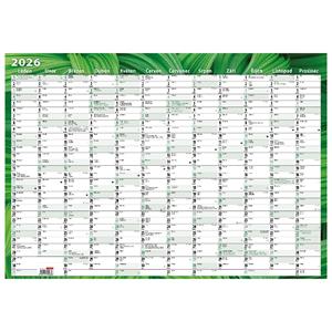 Nástenný ročný kalendár 2026 A2 - Listy