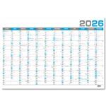 Nástenný ročný kalendár 2026 B1 - modrá