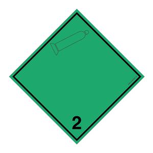 NEHOŘLAVÝ NEJEDOVATÝ PLYN Č.2 ČERNÝ SYMBOL, plast 2 mm, 100x100 mm