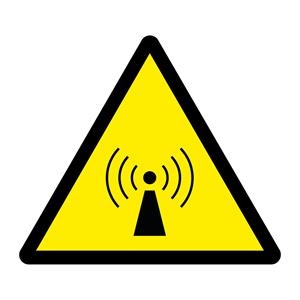 Neionizujúce žiarenie - SYMBOL, samolepka 100x100