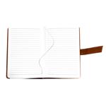 Notes BELT B6 linajkový - čierna/hnedá