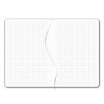 Notes BRILIANT A5 štvorčekový - strieborná