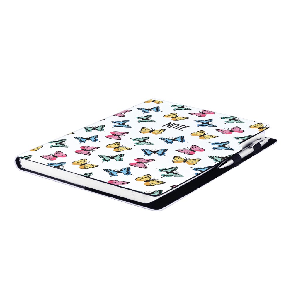 Notes DESIGN A4 štvorčekový - Motýle farebné
