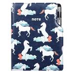 Notes DESIGN B5 čistý - modrá - kone